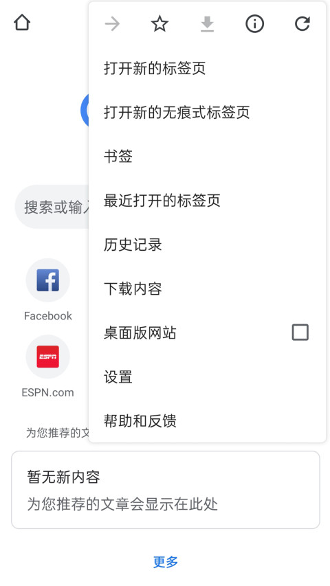 谷歌chrome安卓版截图