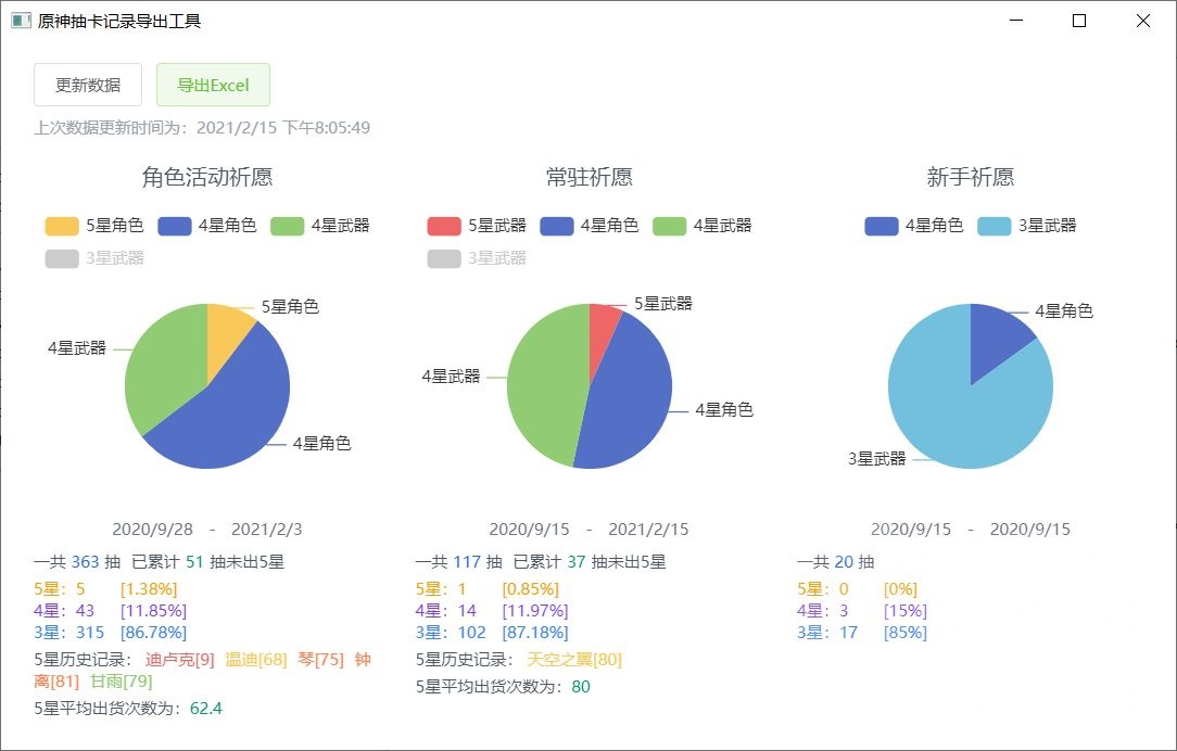 原神抽卡记录导出工具