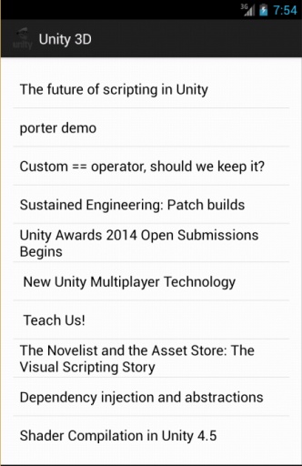 unity3d软件截图